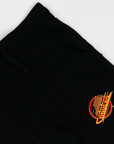 Vancouver Canucks Sportiqe Jet Black Skate Sweatpants
