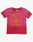 Vancouver Canucks Ladies Skate Red Sunfade Tee