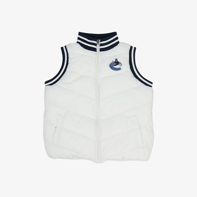 Vancouver Canucks Women's White Orca Vest