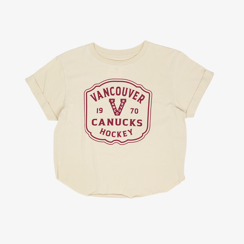 Vancouver Canucks Women's Beige Millionaires T-Shirt