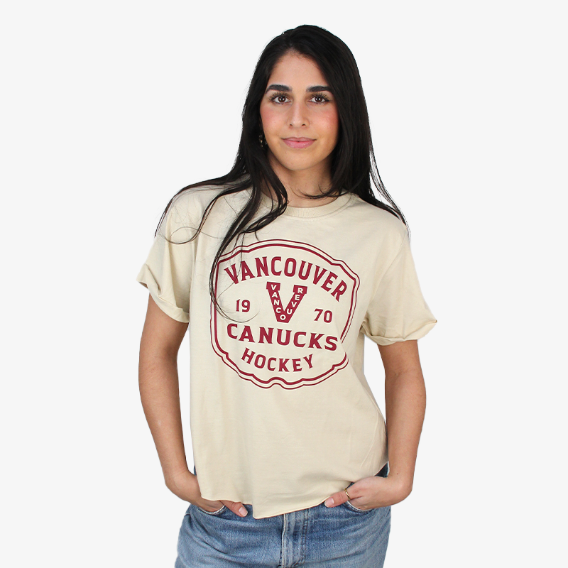 Vancouver Canucks Women's Beige Millionaires T-Shirt