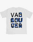 Vancouver Canucks x Line Change Ladies White Street Style Oversized Tee