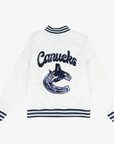 Vancouver Canucks Wild Collective Women's Sequin Logo Bomber