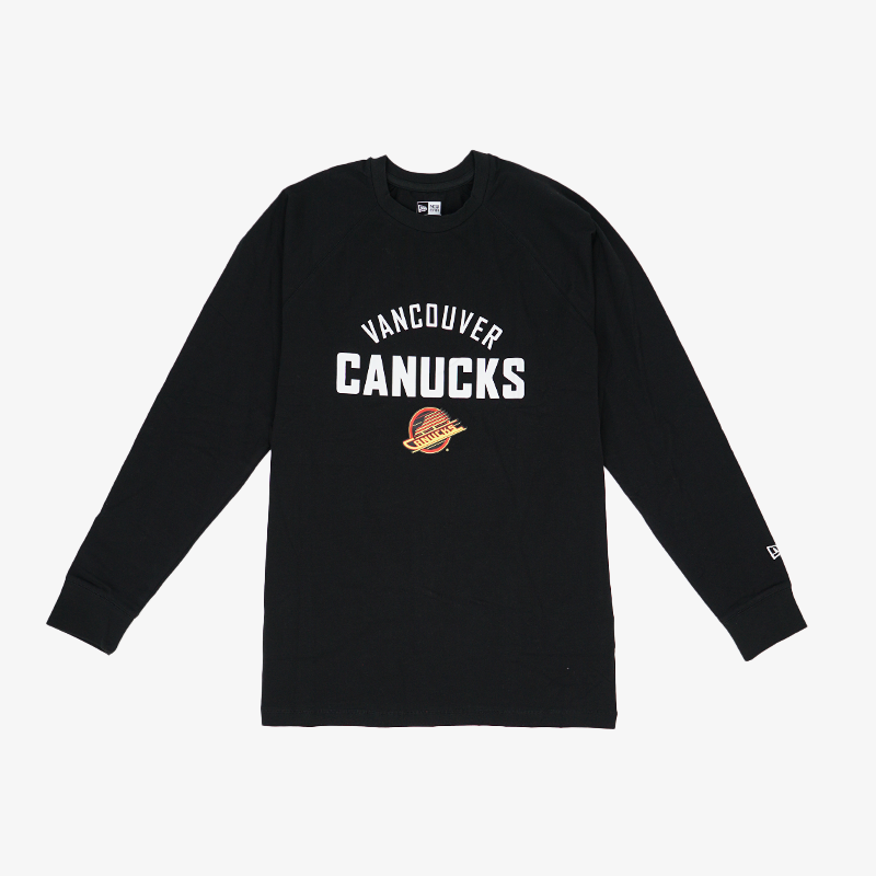 Vancouver Canucks New Era Black F3 Skate Long Sleeve