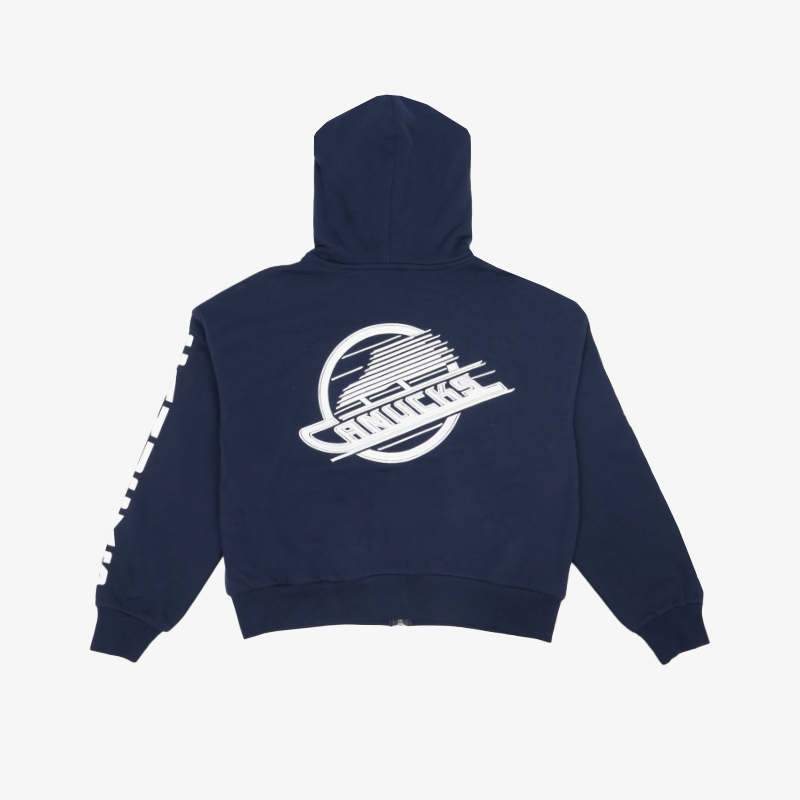 Vancouver Canucks Wild Collective Womens Cropped VC Hoodie