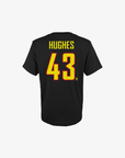 Vancouver Canucks Youth Hughes Name & Number Skate T-Shirt