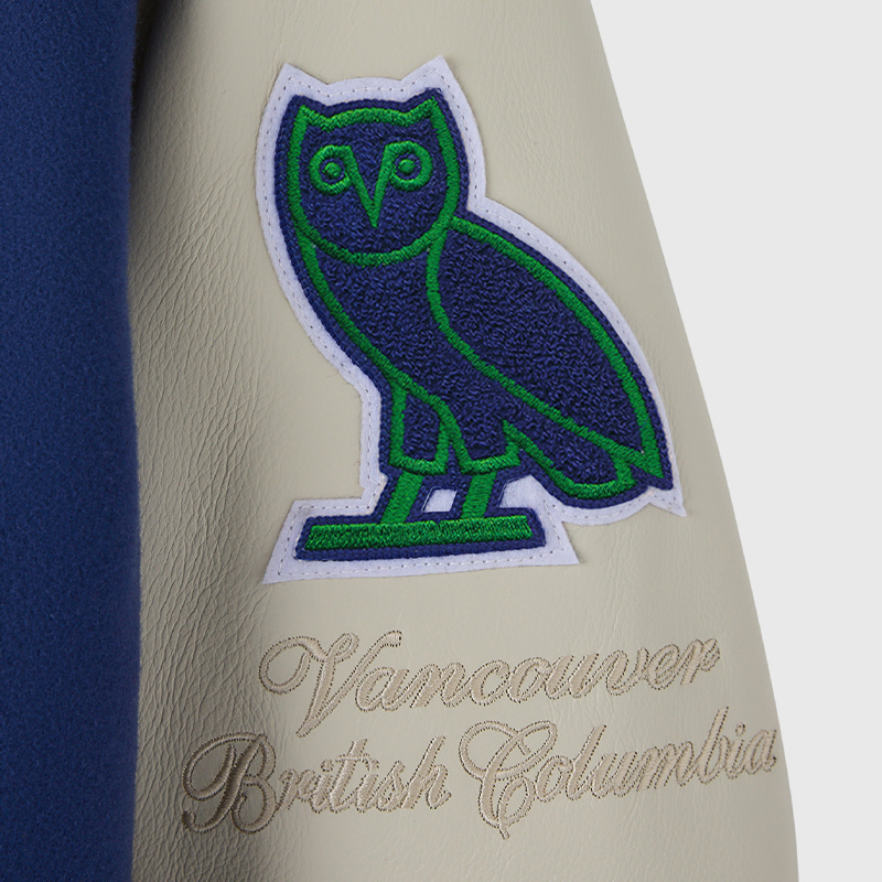 Vancouver Canucks x OVO Orca Varsity Jacket