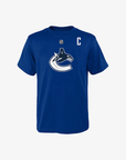 Vancouver Canucks Fanatics Hughes Name and Number Orca T-Shirt