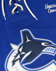 Vancouver Canucks 47 Brand Orca Lace Jersey Crewneck