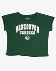 Vancouver Canucks Sportiqe Womens Green Script Orca T-shirt