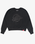 Vancouver Canucks Womens Sportiqe Black Skate Crewneck