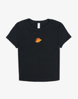 Vancouver Canucks Women's Black Crop Skate Tee
