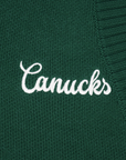 Vancouver Canucks Signature Collection Women's Heritage Green Cardigan
