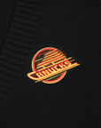 Vancouver Canucks Signature Collection Women's Heritage Black Cardigan