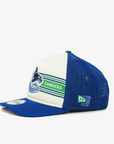 Vancouver Canucks New Era Youth 950 A-Frame Orca Banner Trucker Hat