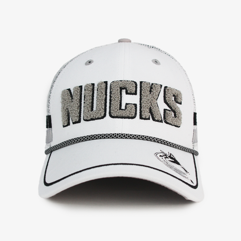 Vancouver Canucks Nucks White and Grey Trucker Hat