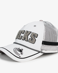 Vancouver Canucks Nucks White and Grey Trucker Hat
