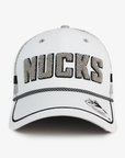 Vancouver Canucks Nucks White and Grey Trucker Hat