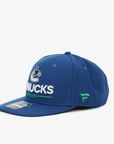 Vancouver Canucks Fanatics Rink 3 Flat Brim Orca Hat