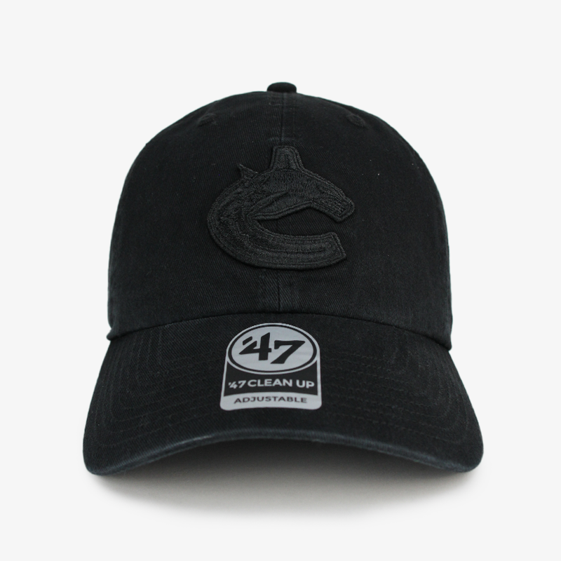 Black canucks hat on sale