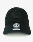 Vancouver Canucks '47 Brand Black on Black Clean Up Orca Adjustable Hat