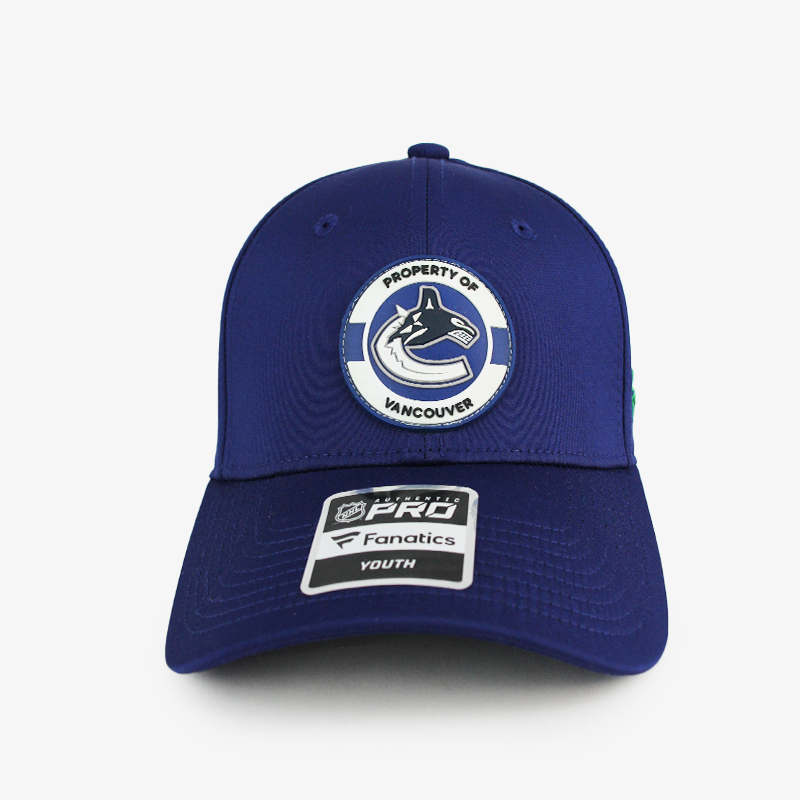 Vancouver Canucks Youth Blue Fitted Orca Hat