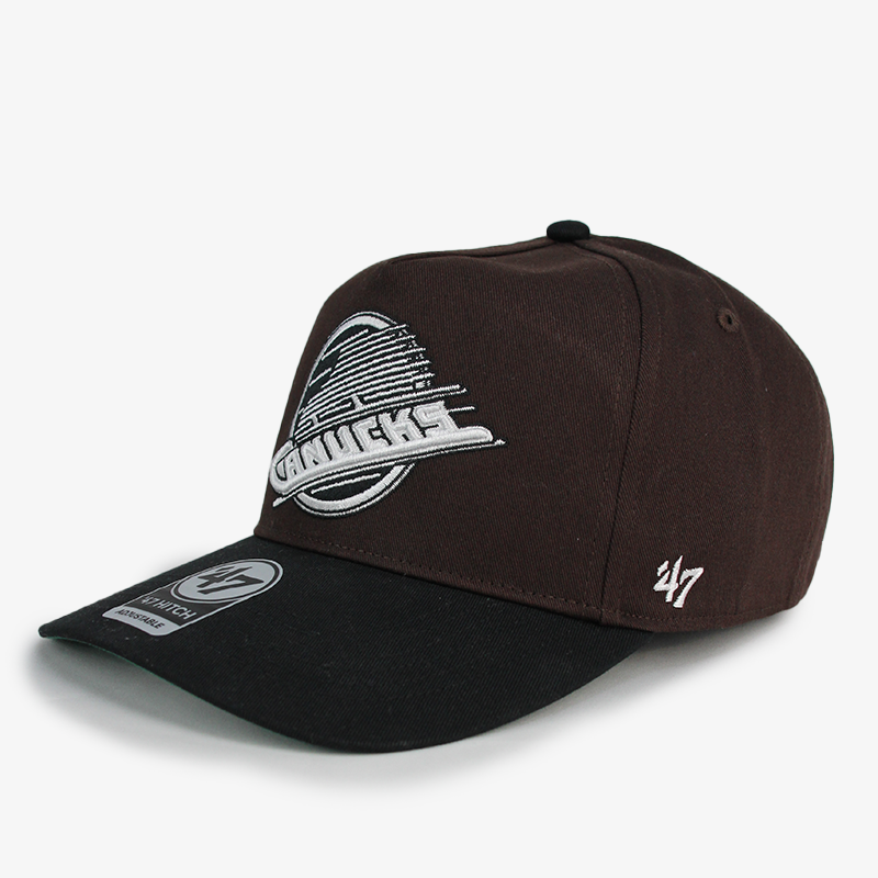 Vancouver Canucks 47 Brand Chocolate Brown Skate Hat