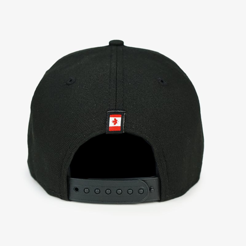 Vancouver Canucks New Era 940 Black Leaf Skate Hat