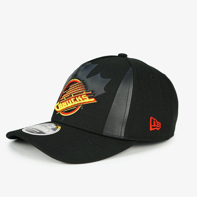 Vancouver Canucks New Era 940 Black Leaf Skate Hat