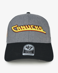 Vancouver Canucks 47 Brand Grey Script Skate Hat