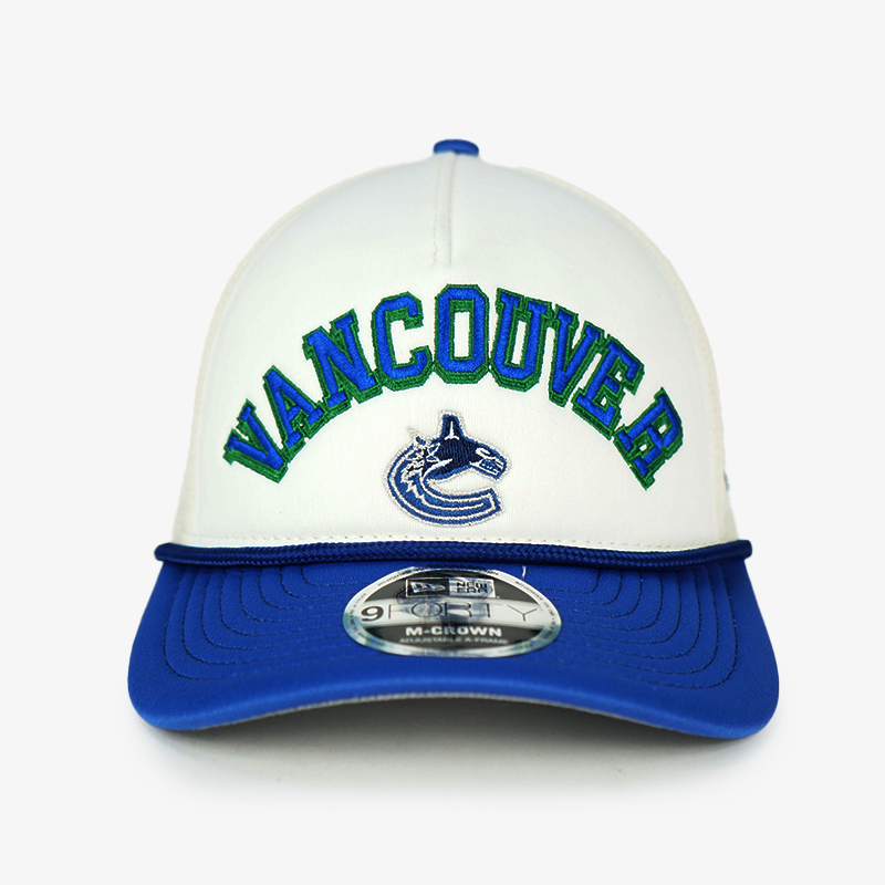Vancouver Canucks New Era 940 White Mesh Youth Orca Hat