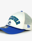 Vancouver Canucks New Era 940 White Mesh Youth Orca Hat