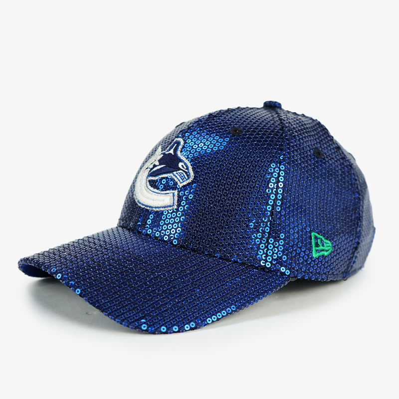 Vancouver Canucks New Era Blue Sequin Orca Hat