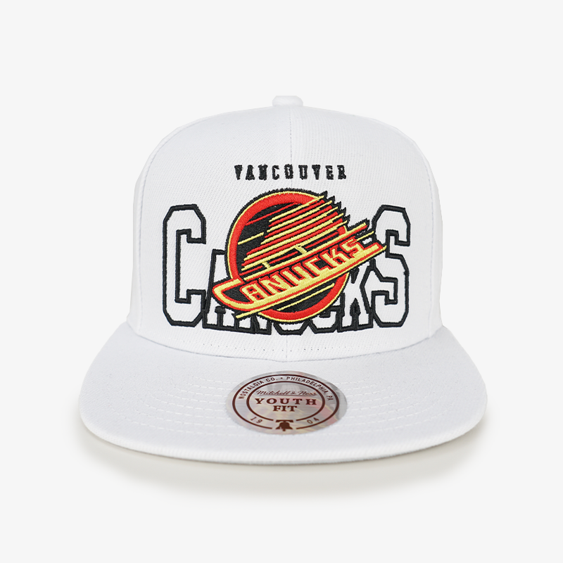 Vancouver Canucks Outerstuff Youth White Skate Snapback
