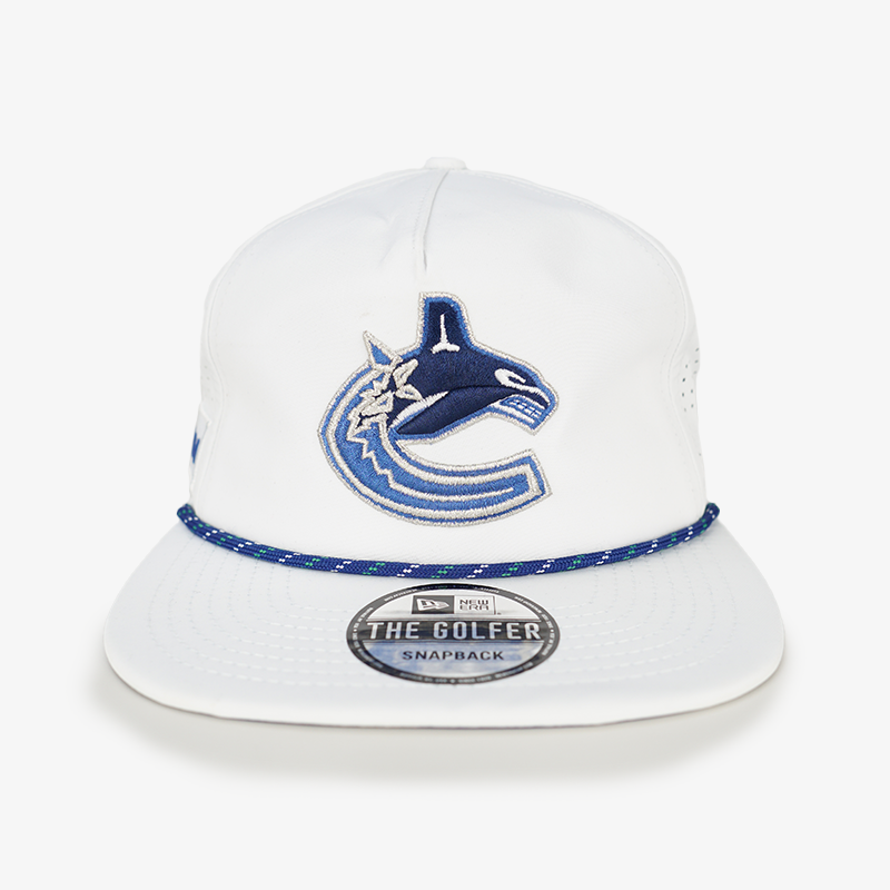 Vancouver Canucks New Era Golfer White Orca Hat