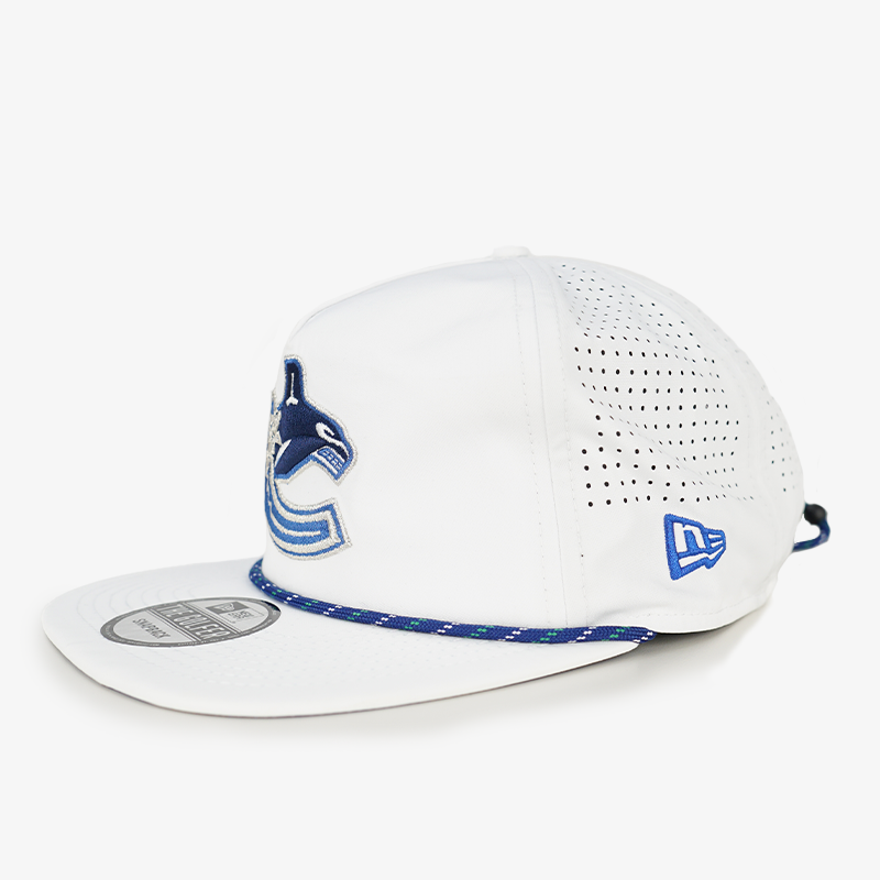 Vancouver Canucks New Era Golfer White Orca Hat