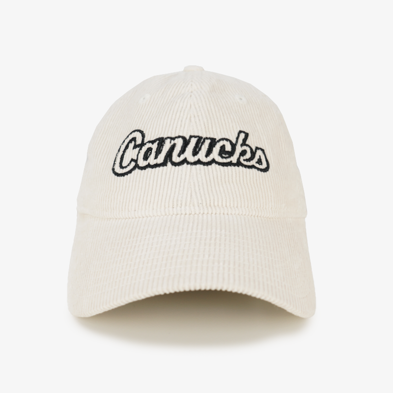 Vancouver Canucks New Era 920 Women's Cream Cord Hat