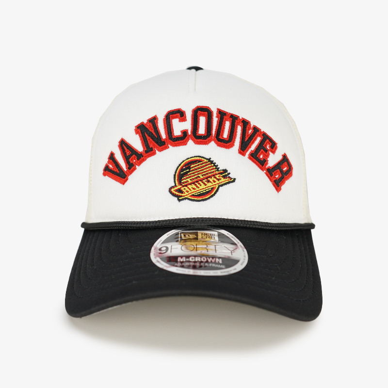 Vancouver Canucks New Era 940 White/Black Skate Hat