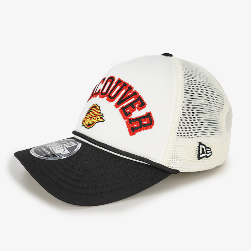 Vancouver Canucks New Era 940 White/Black Skate Hat