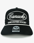 Vancouver Canucks 47 Brand Black Hitch Foundational Skate Hat