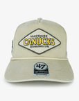 Vancouver Canucks 47 Brand Beige Hitch Skate Hat