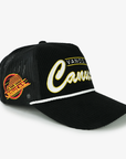 Vancouver Canucks 47 Brand Black Mesh skate Hat