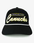 Vancouver Canucks 47 Brand Black Mesh skate Hat