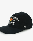 Vancouver Canucks 47 Brand Black Whitlock Captain Skate Hat
