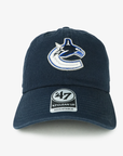 Vancouver Canucks '47 Brand Clean Up Navy Orca Adjustable Hat