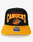 Vancouver Canucks 47 Brand Black & Yellow Hitch Arch Skate Hat