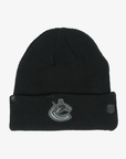 Vancouver Canucks Fanatics Road1 Black Orca Beanie