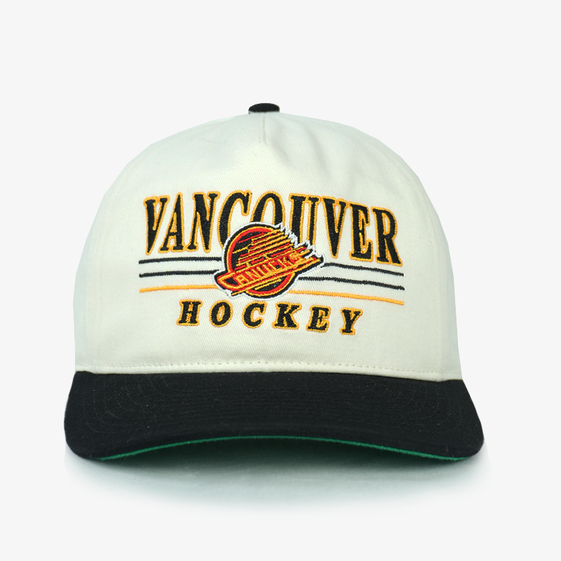 Vancouver Canucks Celly Co Hockey Skate Cream Snapback