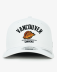 Vancouver Canucks New Era 970 Stretch Snap Line Skate White Hat