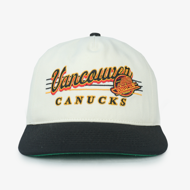 Vancouver Canucks Celly Co Skate Script Cream Snapback